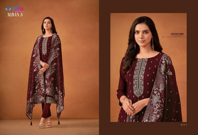 Alivia 3 By Vipul Embroidered Soft Georgette Salwar Kameez Wholesale Price In Surat
